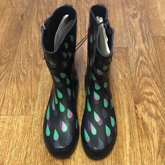 Western Chief Multicolored Raindrop Rain Boots Size 10 - Picture 4 of 13